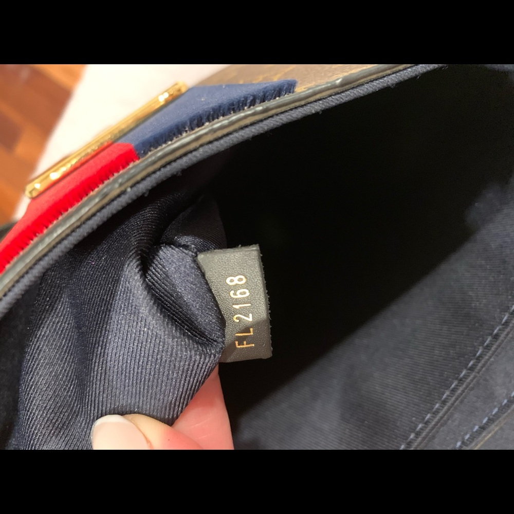 Louis Vuitton Monogram Tote with Red and Blue Stripe - Picture 10 of 16